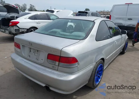 1999 Honda Civic Ex из США, поврежденный, VIN 1HGEJ8148XL092908